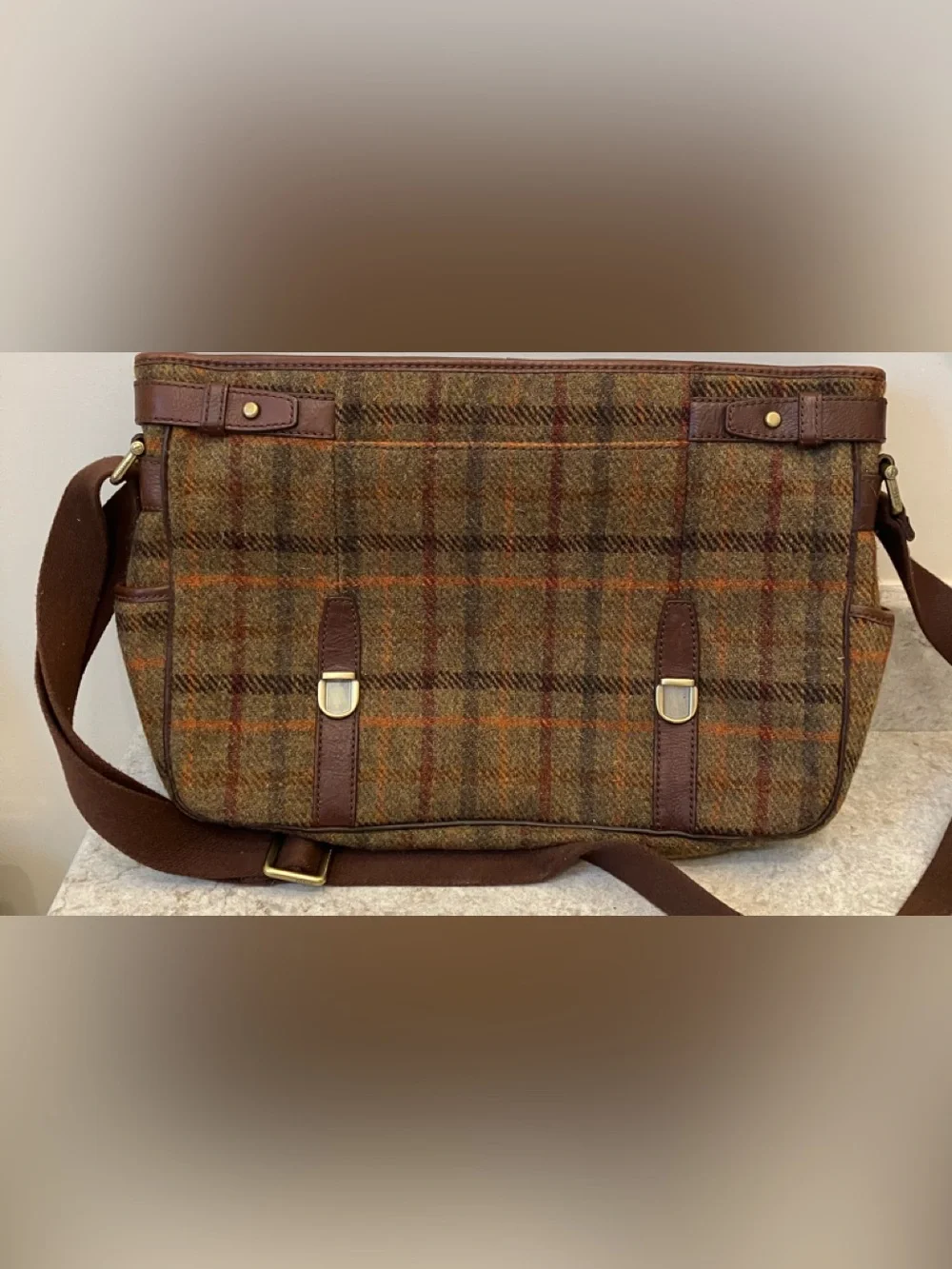 Fossil Men's Estate Harrison Tweed EW Messenger Bag